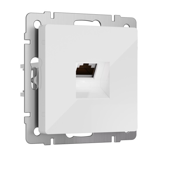 Розетка Ethernet RJ-45 cat. 6A экранированная (белый) W5120101