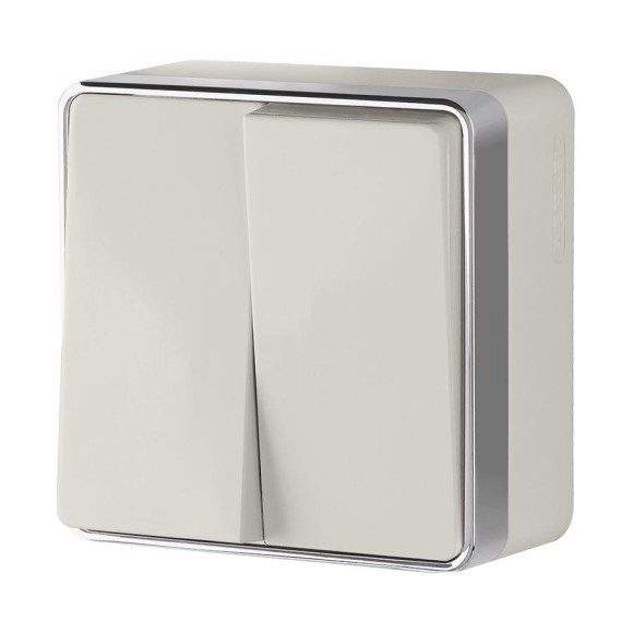 Выключатель двухклавишный Gallant слоновая кость W5020003