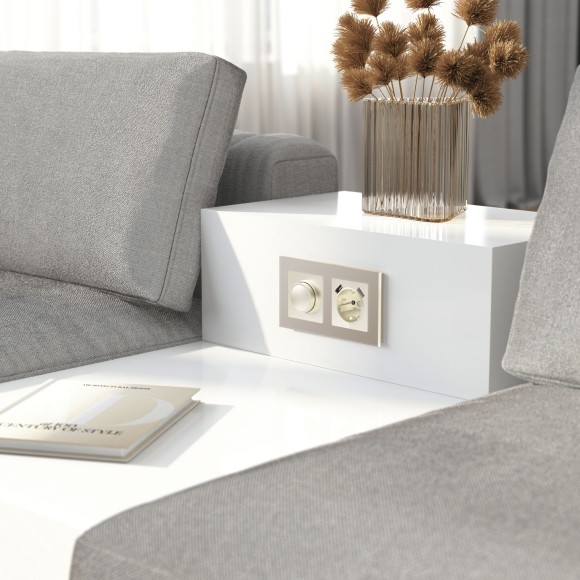 Рамка из стекла на 2 поста Senso шампань soft-touch W0023111