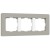 Рамка из поликарбоната на 3 поста Split дымчатый/белый, soft-touch W0033067