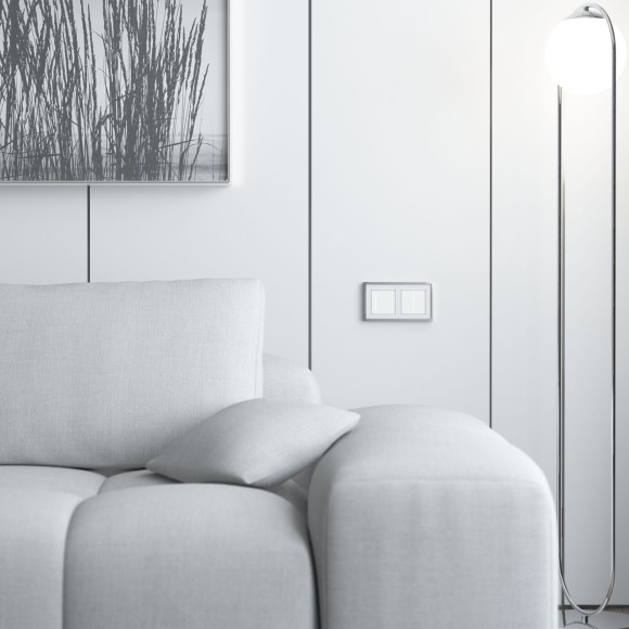 Сенсорный выключатель одноклавишный с подсветкой (белый) W4512001