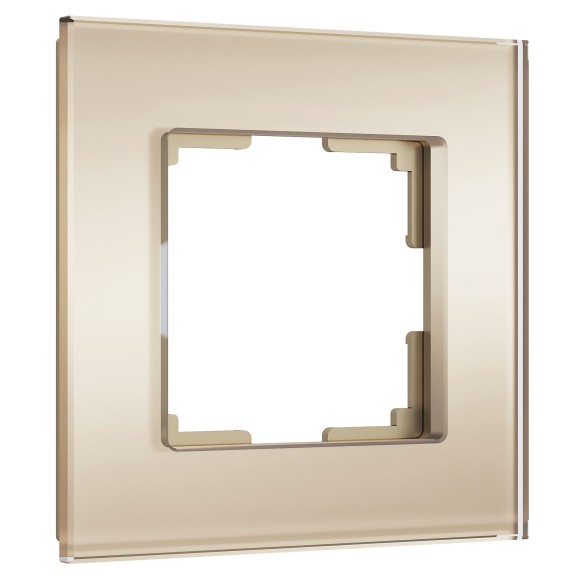 Рамка из стекла на 1 пост Senso шампань soft-touch W0013111