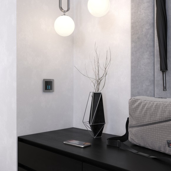 Рамка из акрила на 1 пост Acrylic графит W0012704