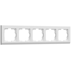 Рамка из поликарбоната на 5 постов Stark белый W0051801