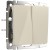Выключатель двухклавишный проходной (слоновая кость) WL03-SW-2G-2W-ivory Werkel