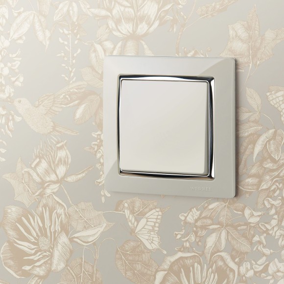 Перекрестный выключатель одноклавишный (слоновая кость) W1113003 Перекрестный выключатель одноклавишный (слоновая кость) W1113003