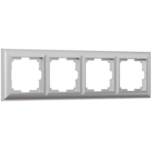 Рамка из поликарбоната на 4 поста Fiore серебряный W0042206 Рамка из поликарбоната на 4 поста Fiore серебряный W0042206