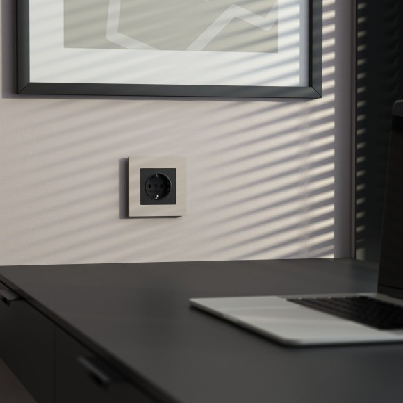 W0012917/ Рамка на 1 пост Slab (дымчатый софт) W0012917