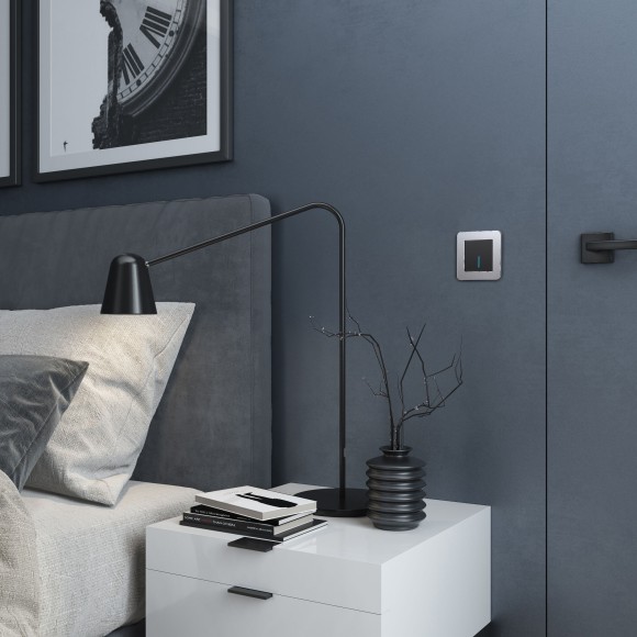 Рамка из металла на 1 пост Platinum алюминий W0012606