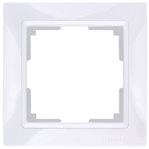 Рамка на 1 пост (белый, basic) WL03-Frame-01