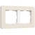 Рамка из поликарбоната на 2 поста Split айвори/белый, soft-touch W0023066