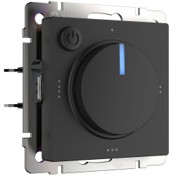 Терморегулятор электромеханический для теплого пола (черный матовый) W1151108 Терморегулятор электромеханический для теплого пола (черный матовый) W1151108