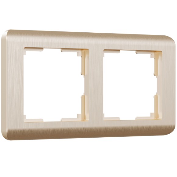 Рамка из поликарбоната на 2 поста Stream шампань W0022111 Рамка из поликарбоната на 2 поста Stream шампань W0022111