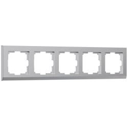 Рамка из поликарбоната на 5 постов Stark серебряный W0051806