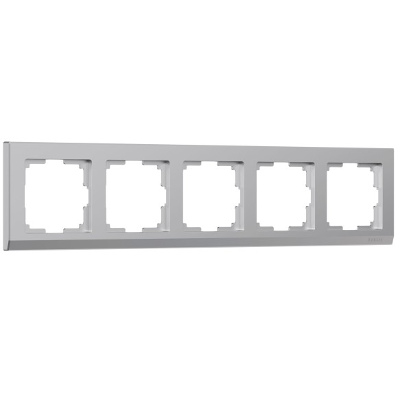 Рамка из поликарбоната на 5 постов Stark серебряный W0051806