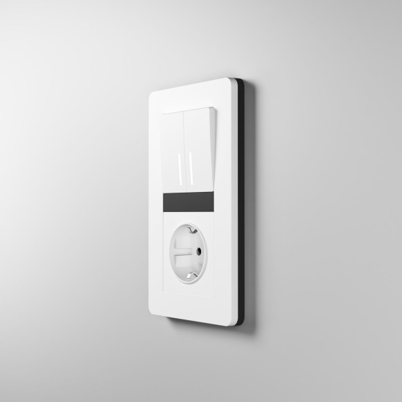 Розетка с заземлением (белая) W1171001
