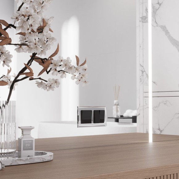 Выключатель двухклавишный (черный акрил) W1120048 Выключатель двухклавишный (черный акрил) W1120048