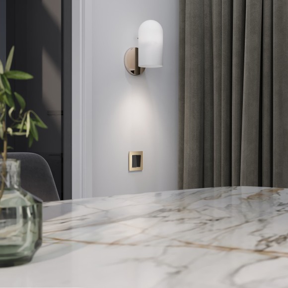 Выключатель двухклавишный (черный акрил) W1120048 Выключатель двухклавишный (черный акрил) W1120048