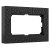Рамка из поликарбоната для двойной розетки Hammer черный W0082408