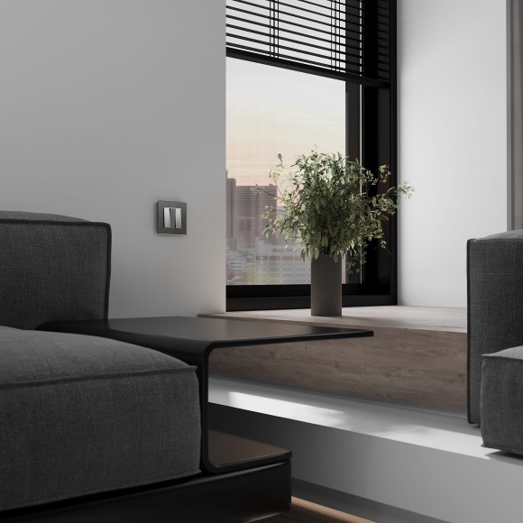 Выключатель трехклавишный (серебряный матовый) W1130065 Выключатель трехклавишный (серебряный матовый) W1130065