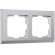 Рамка из поликарбоната на 2 поста Stark серебряный матовый W0021865