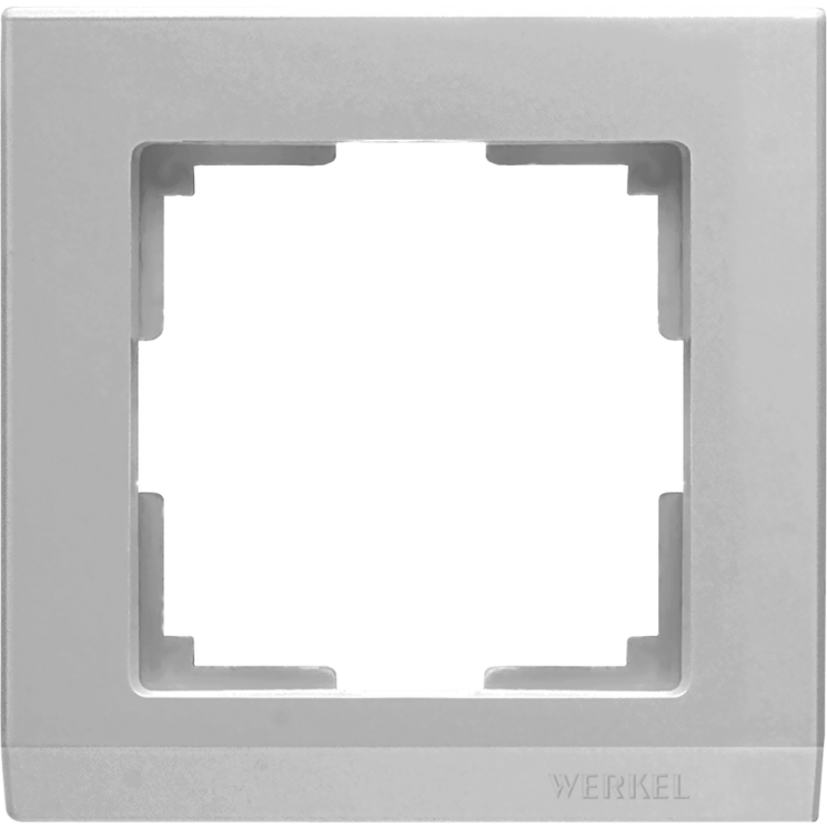 Рамка на 1 пост (серебряный) WL04-Frame-01