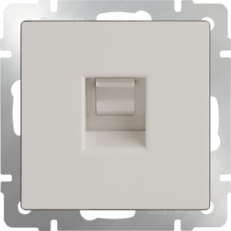 Розетка Ethernet RJ-45  (слоновая кость) WL03-RJ-45-ivory