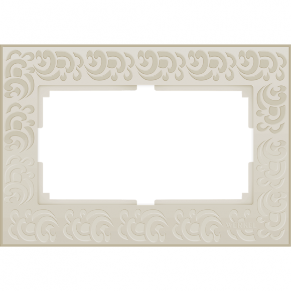 Рамка для двойной розетки (слоновая кость) WL05-Frame-01-DBL-ivory Werkel
