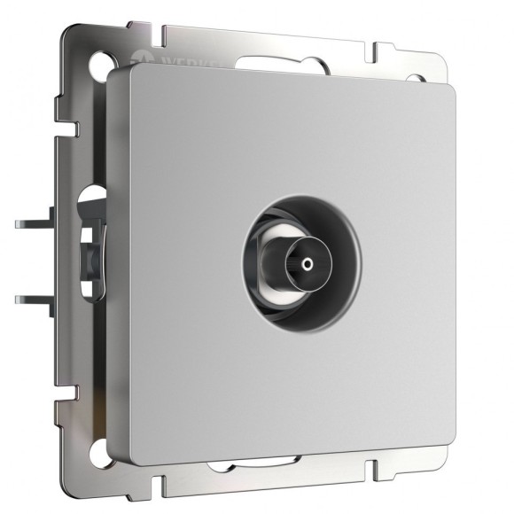 ТВ-розетка оконечная (серебряный) WL06-TV Werkel ТВ-розетка оконечная (серебряный) WL06-TV Werkel