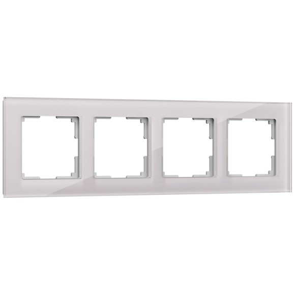 Рамка из стекла на 4 поста Favorit дымчатый W0041117