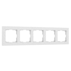 Рамка из поликарбоната на 5 постов Hammer белый W0052401