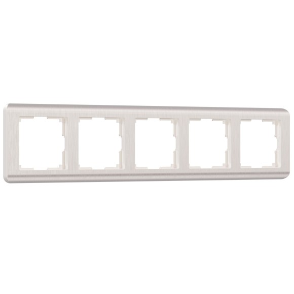 Рамка из поликарбоната на 5 постов Stream перламутровый W0052113