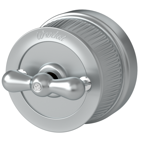 Выключатель на 4 положения двухклавишный матовый хром ретро WL19-01-05