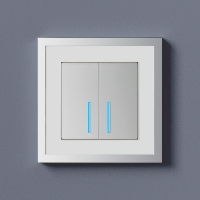 Белый / серебро